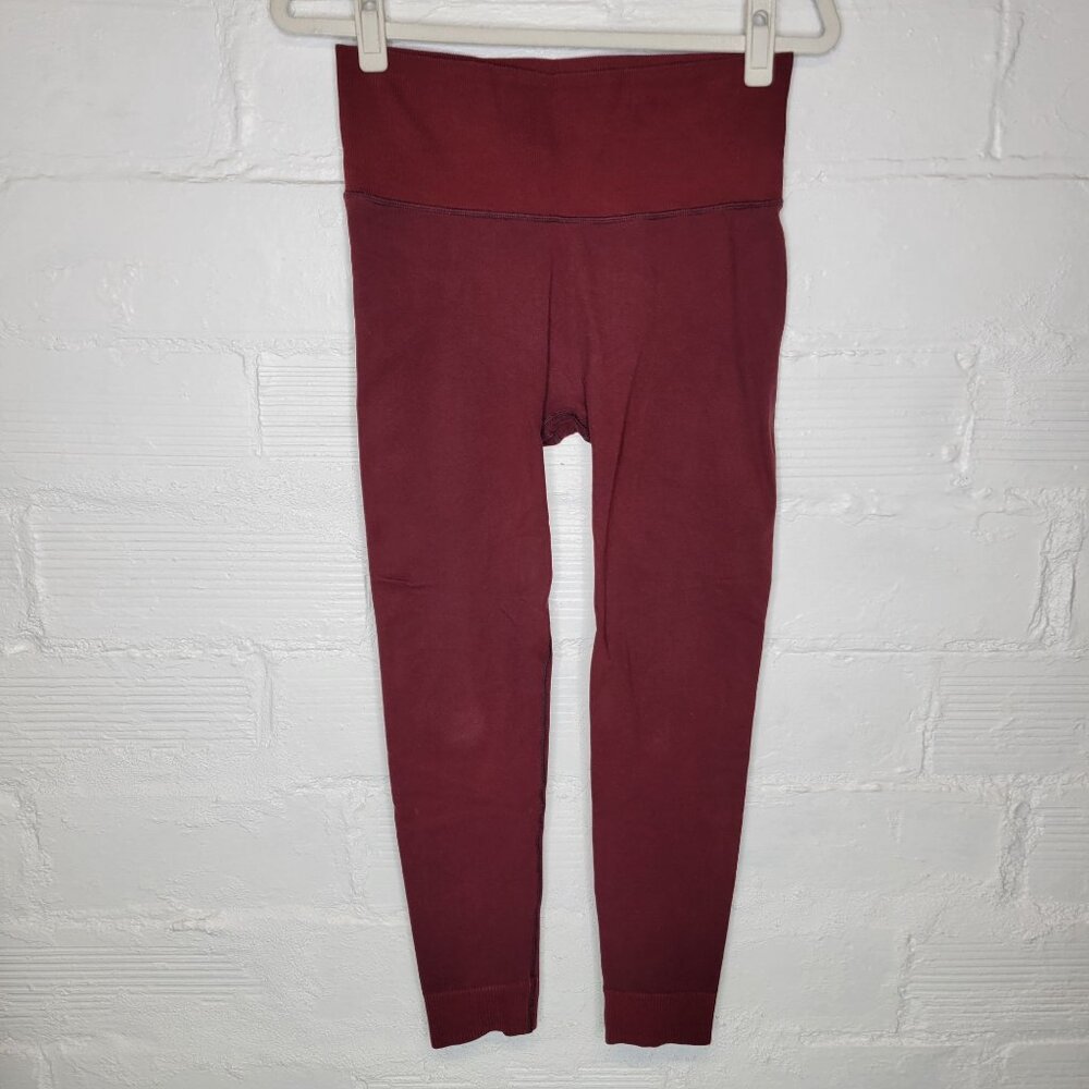 Prana Women's Medium Leggings Burgundy Red